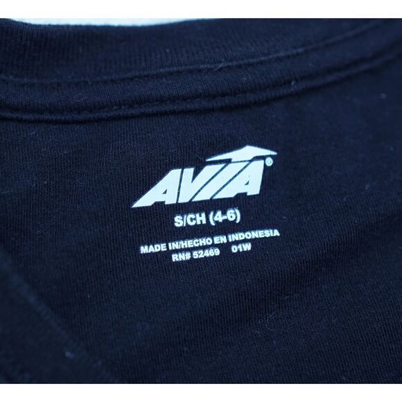 Avia Black Crew Neck Cuff Short Sleeve Top - Picture 4 of 4